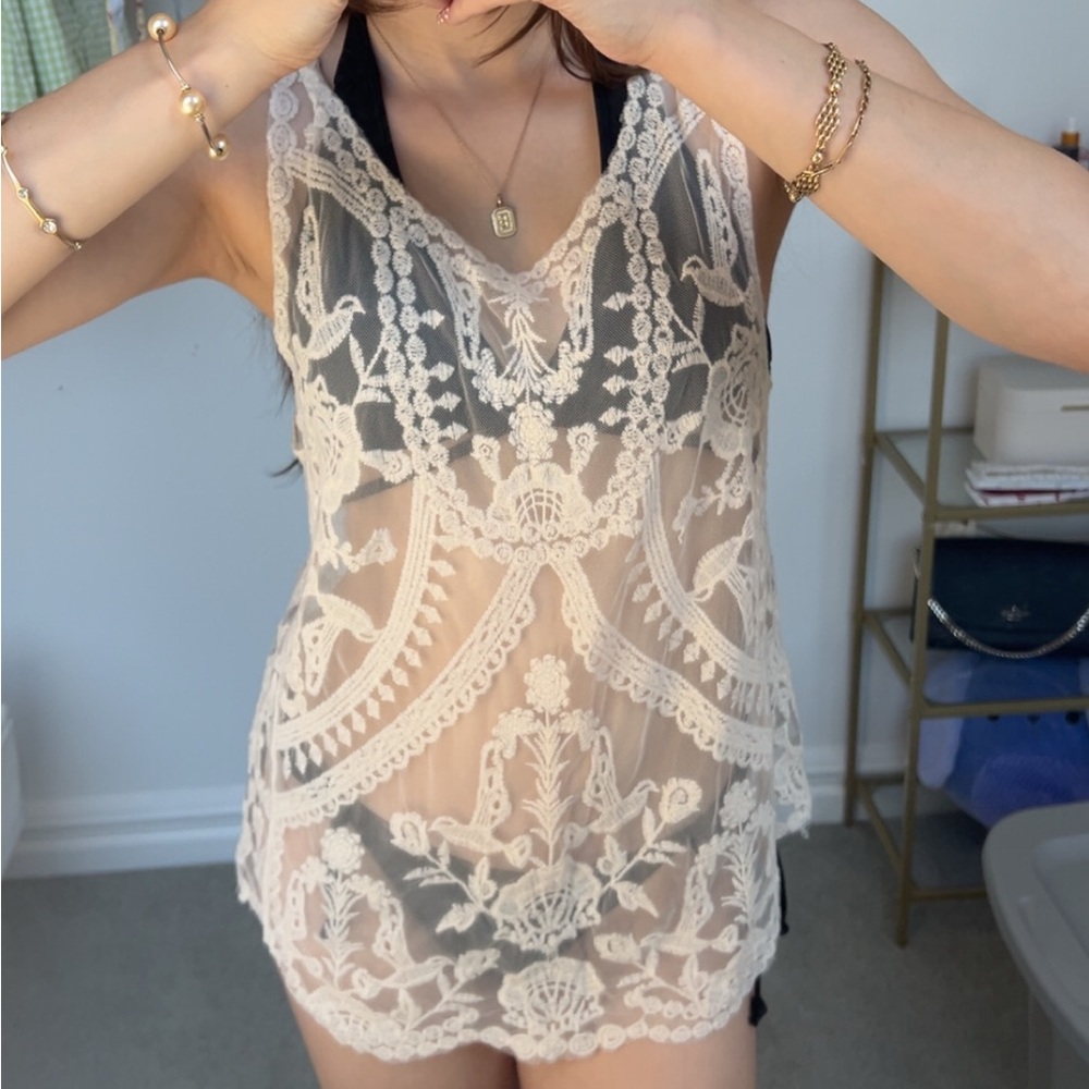 Lace Swim Cover- Up